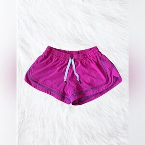 Lululemon make a move pink tie shorts size 10